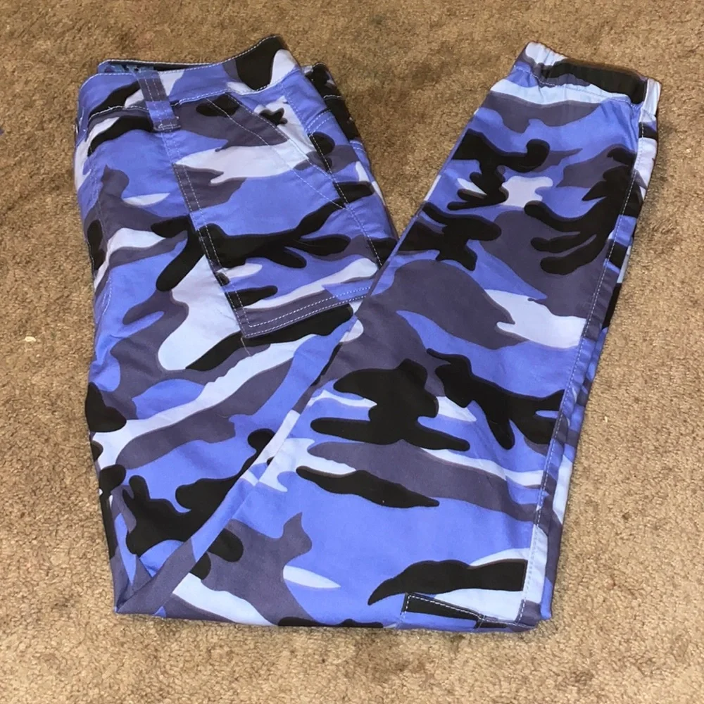 Blue camo Baggy Jeans - Picture 5 of 5